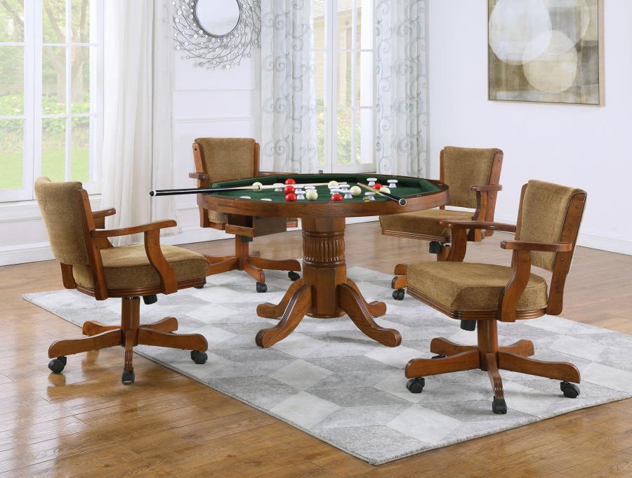 Mitchell Brown 5 Pc Game Table Set - furniture place usa