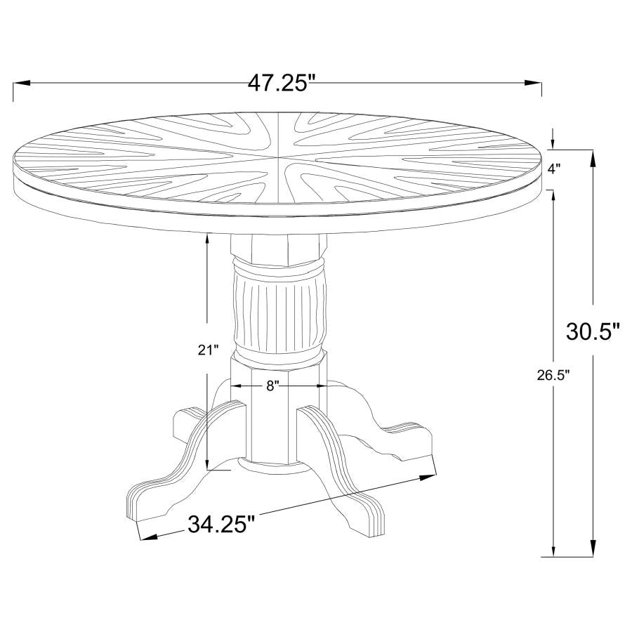 Mitchell Brown Game Table - furniture place usa