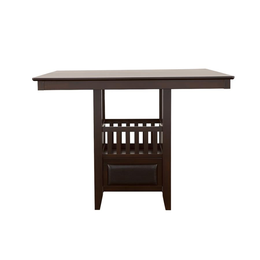 Jaden Brown Counter Height Dining Table - furniture place usa