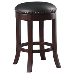 Aboushi Black Swivel Counter Stool - furniture place usa