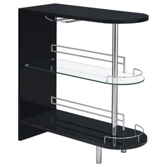 Adolfo Black Home Bar - furniture place usa