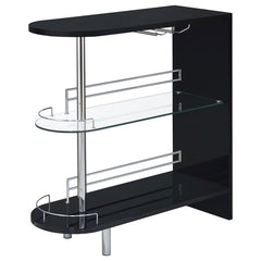 Adolfo Black Home Bar - furniture place usa