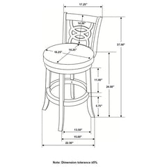 Calecita Black Counter Stool - furniture place usa