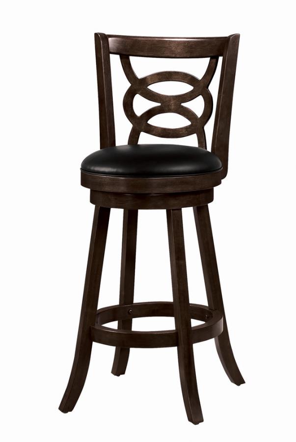 Calecita Black Swivel Bar Stool - furniture place usa