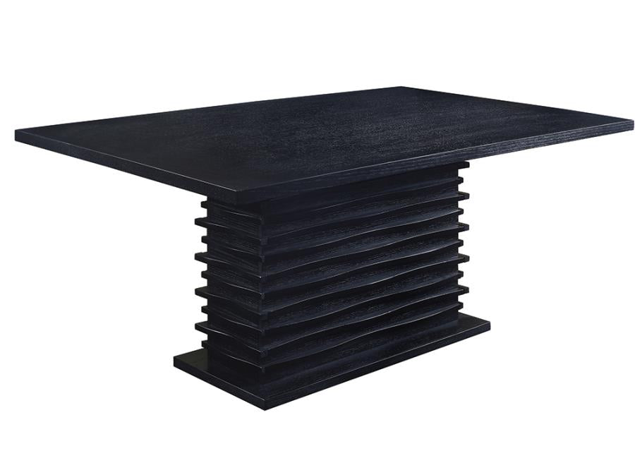 Stanton Black Dining Table - furniture place usa