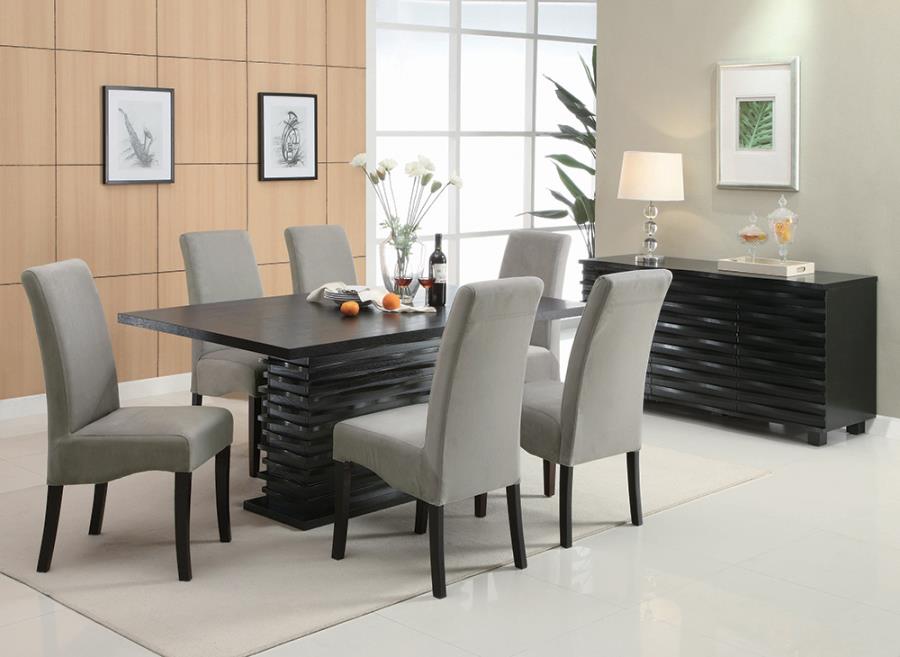 Stanton Black Dining Table - furniture place usa