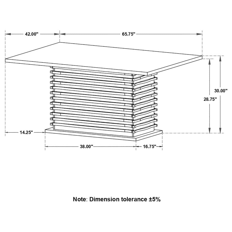 Stanton Black Dining Table - furniture place usa