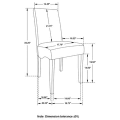 Stanton Grey Side Chair - furniture place usa