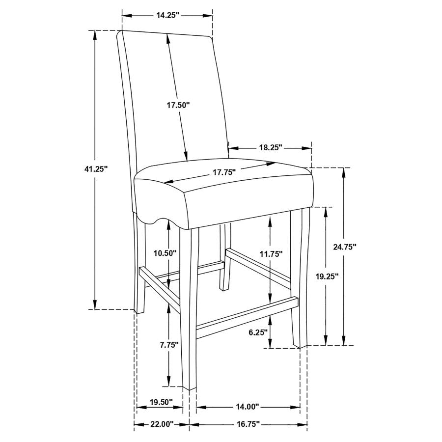 Stanton Grey 5 Pc Counter Height Dining Set - furniture place usa