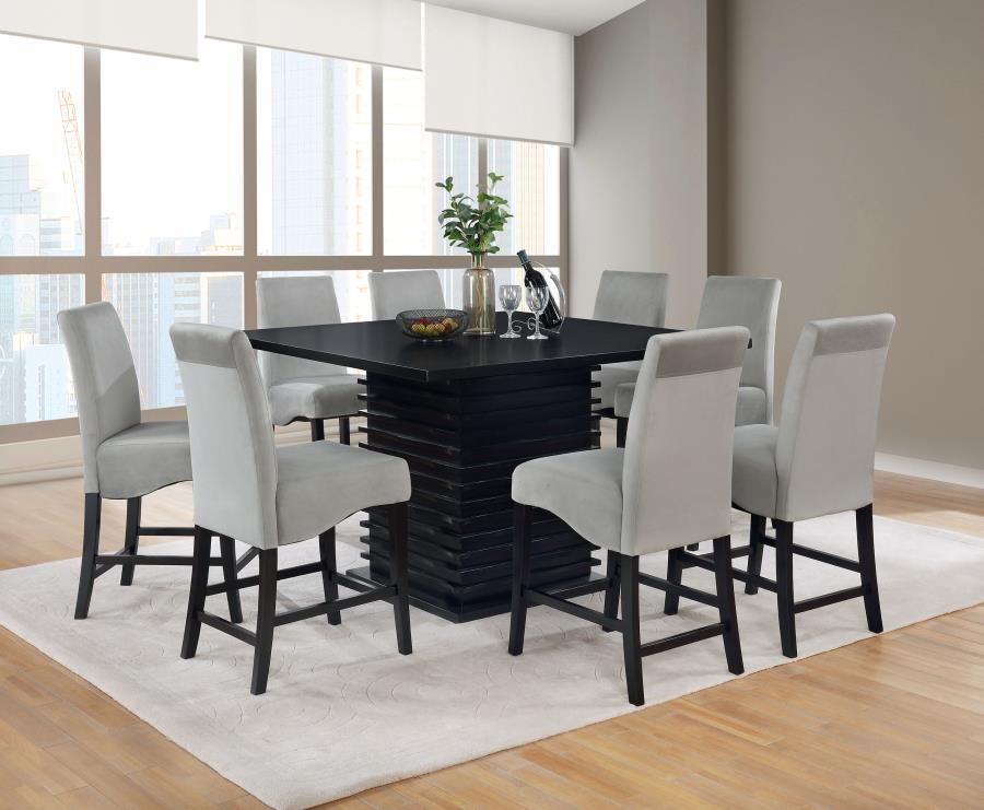 Stanton Black Counter Height Dining Table - furniture place usa