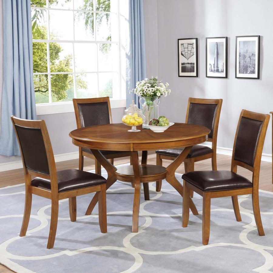 Nelms Brown Dining Table - furniture place usa