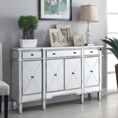 Aconitum Silver Accent Cabinet - furniture place usa