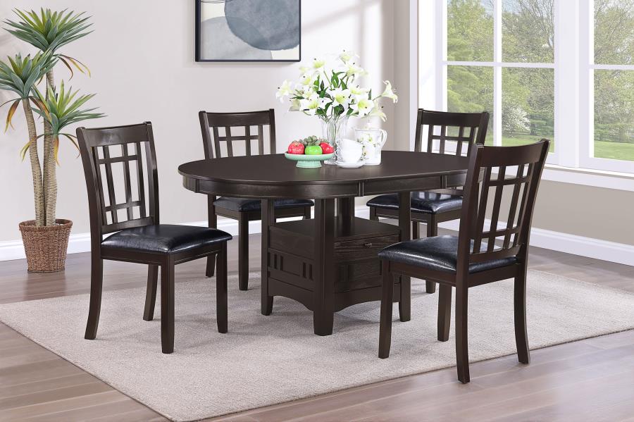 Lavon Brown 5 Pc Dining Set - furniture place usa