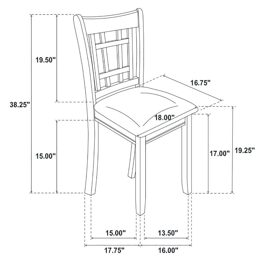 Lavon Brown Side Chair - furniture place usa