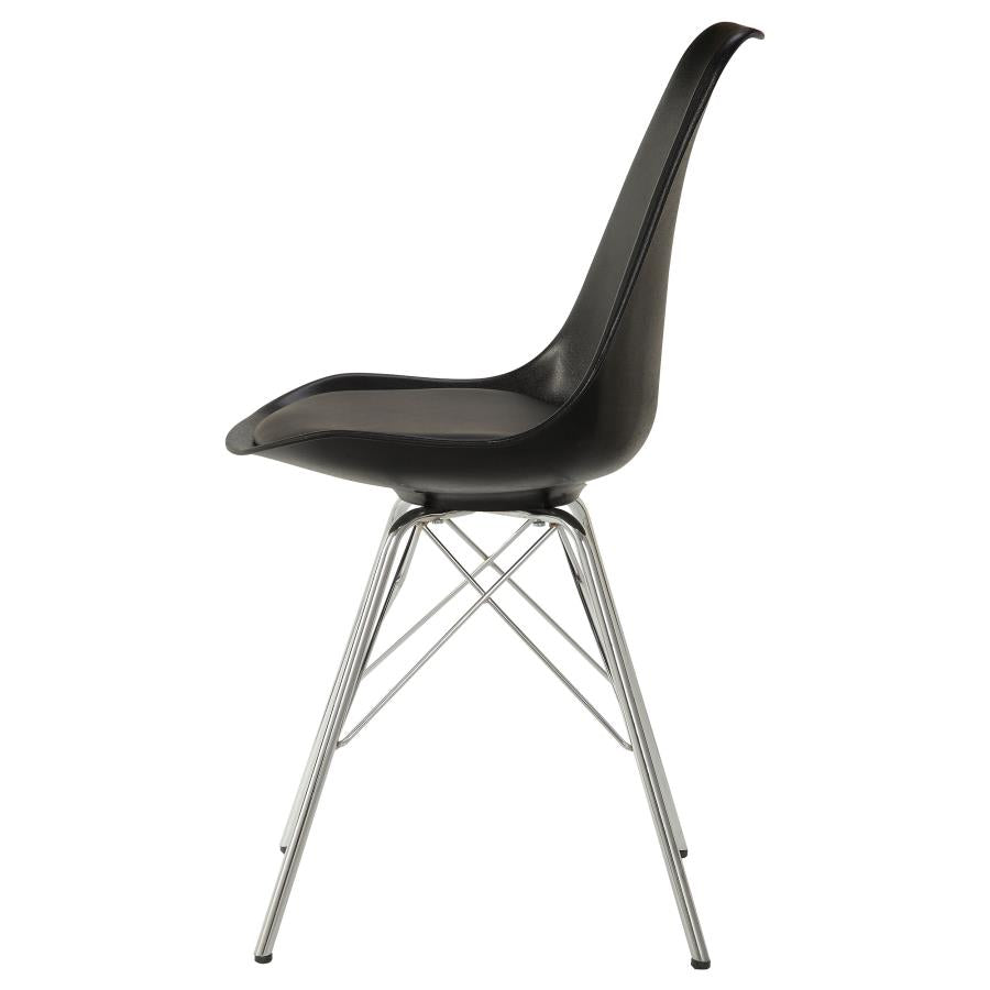 Juniper Black Side Chair - furniture place usa