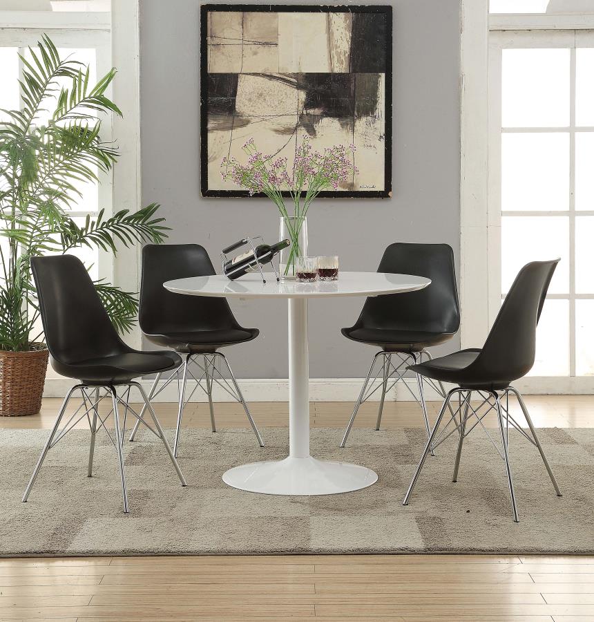 Juniper Black Side Chair - furniture place usa