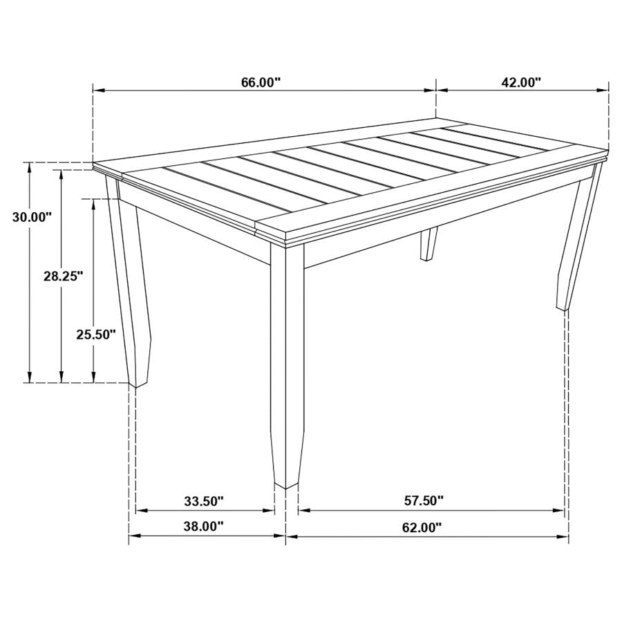 Dalila Brown 5 Pc Dining Set - furniture place usa