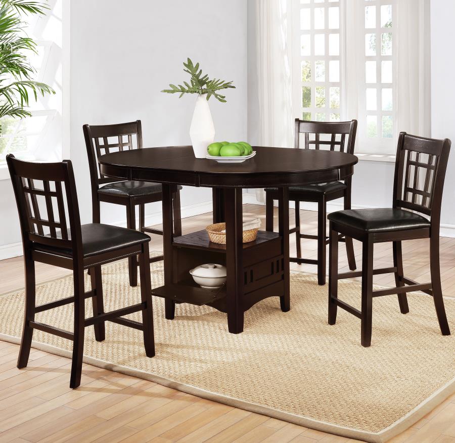 Lavon Brown 5 Pc Counter Height Dining Set - furniture place usa