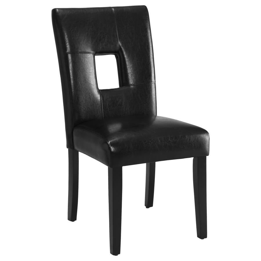 Shannon Black Side Chair - furniture place usa