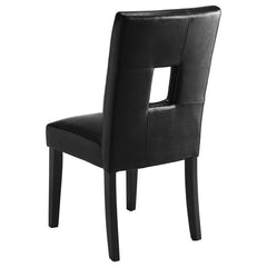 Shannon Black Side Chair - furniture place usa