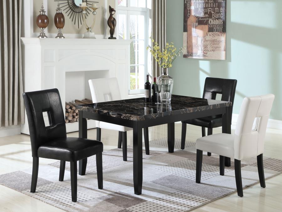 Shannon Black Side Chair - furniture place usa