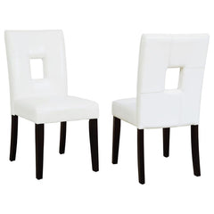 Shannon White Side Chair - furniture place usa