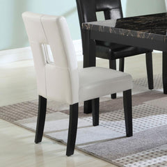 Shannon White Side Chair - furniture place usa