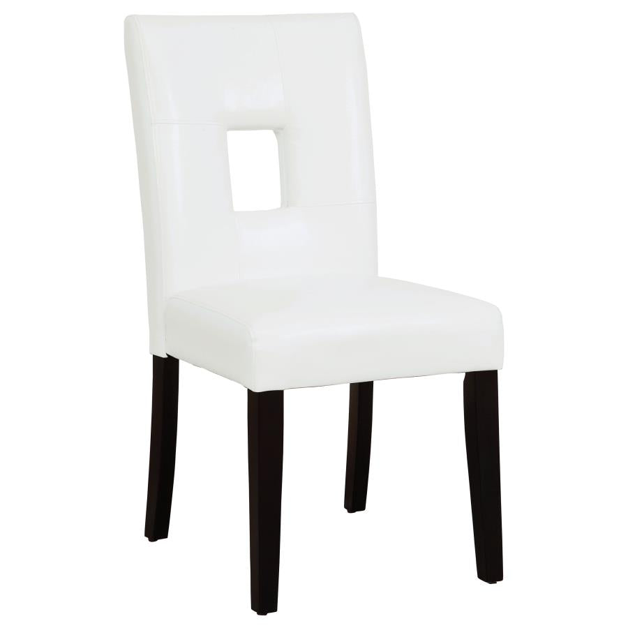 Shannon White Side Chair - furniture place usa