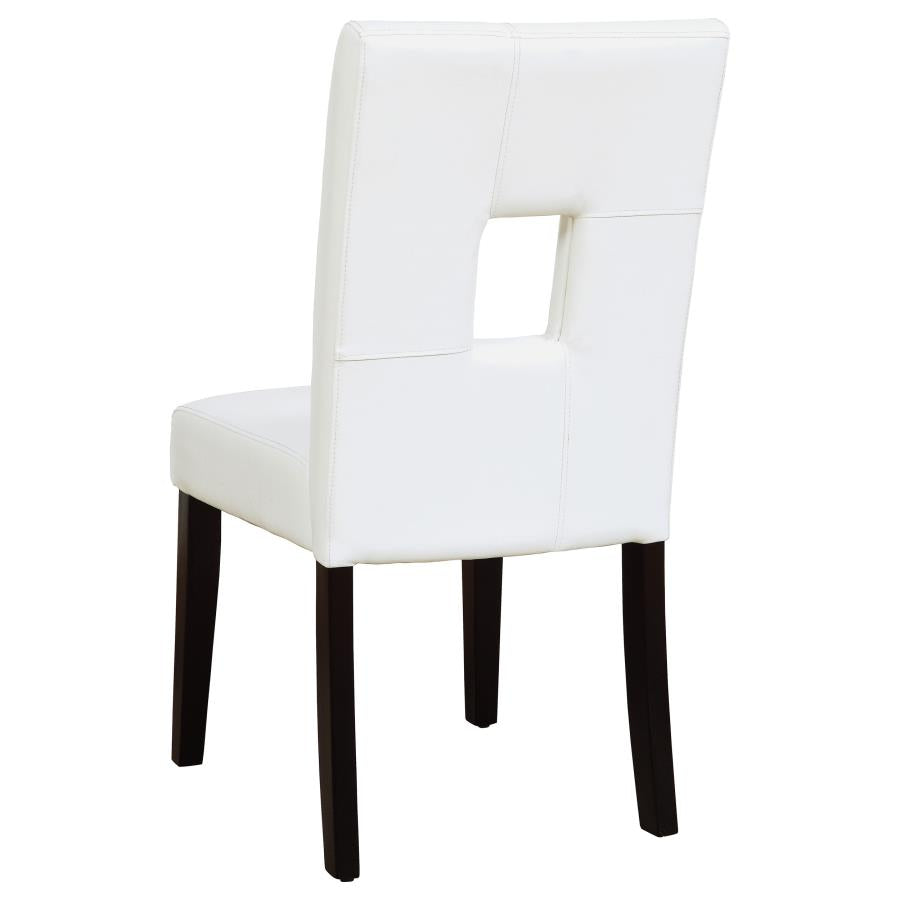 Shannon White Side Chair - furniture place usa