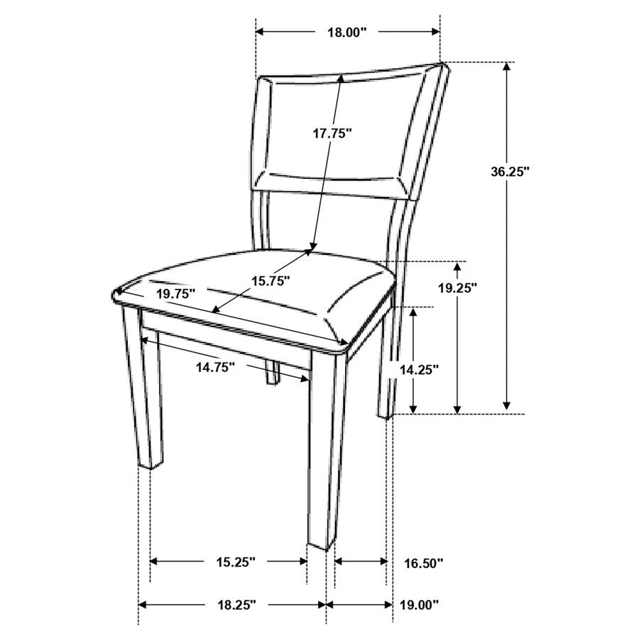 Sharon Blue Side Chair - furniture place usa