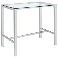 Tolbert Clear Bar Table - furniture place usa