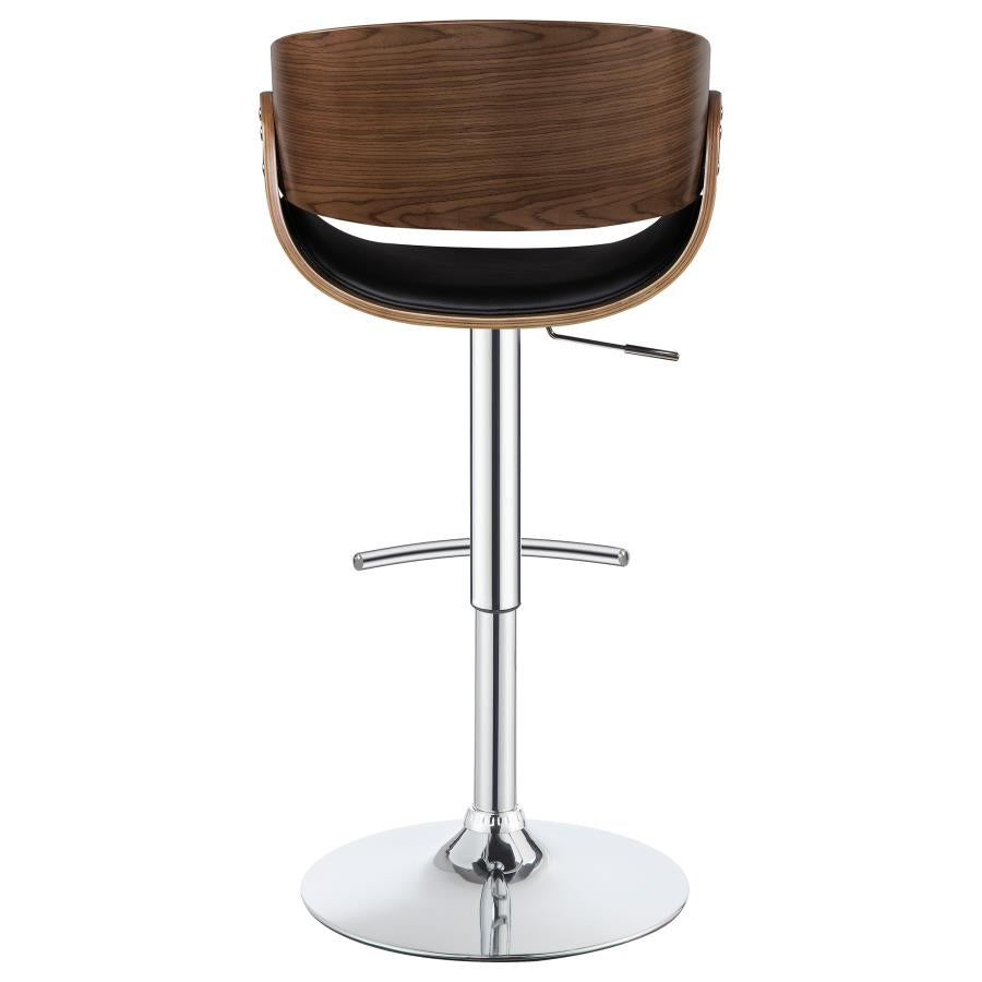 Dana Black Adjustable Bar Stool - furniture place usa