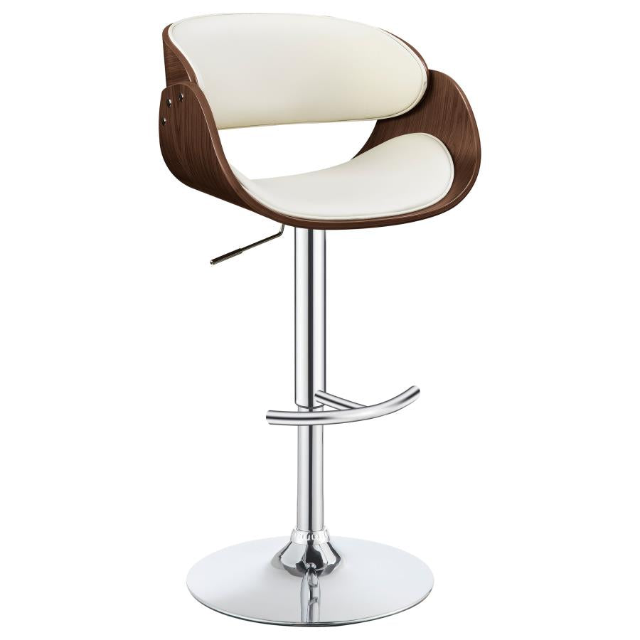 Dana Ivory Adjustable Bar Stool - furniture place usa