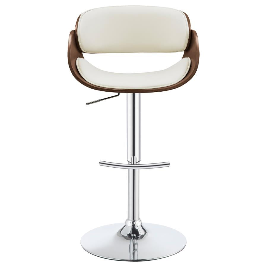 Dana Ivory Adjustable Bar Stool - furniture place usa