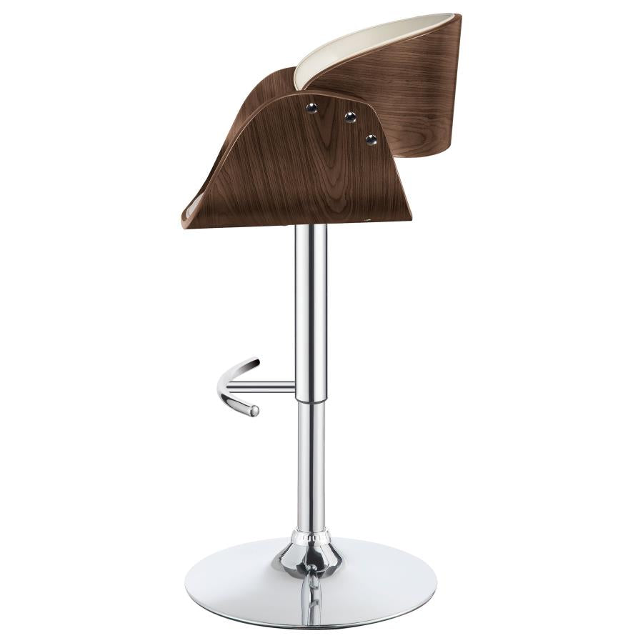 Dana Ivory Adjustable Bar Stool - furniture place usa