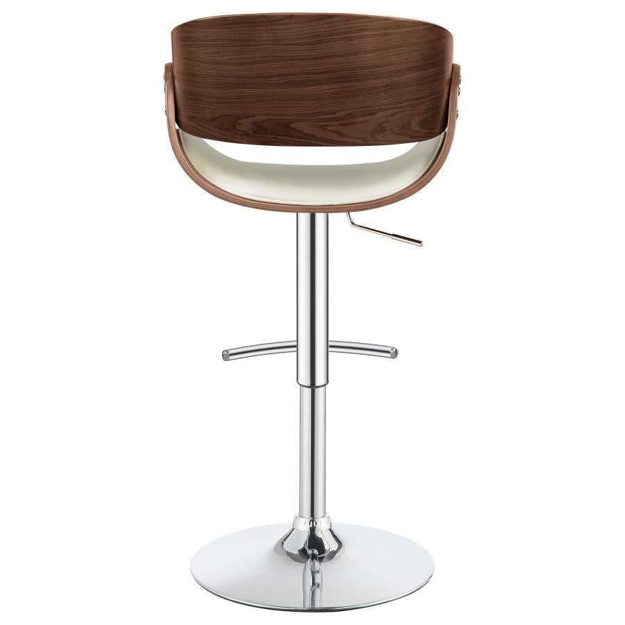 Dana Ivory Adjustable Bar Stool - furniture place usa