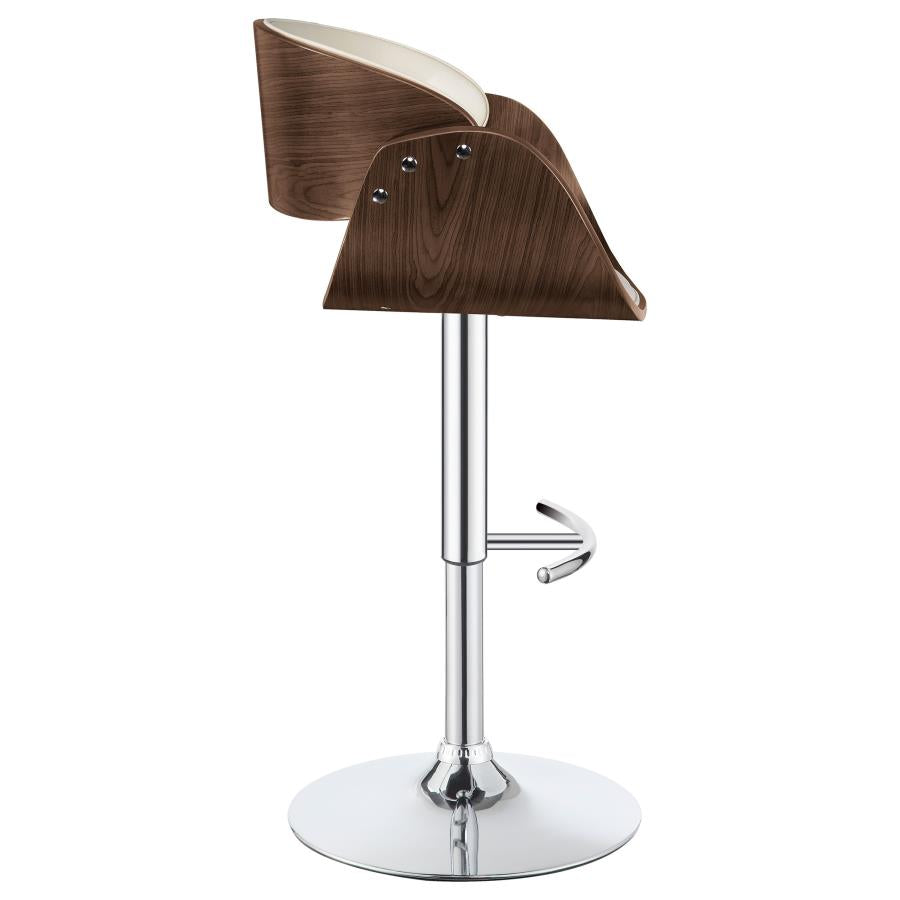 Dana Ivory Adjustable Bar Stool - furniture place usa