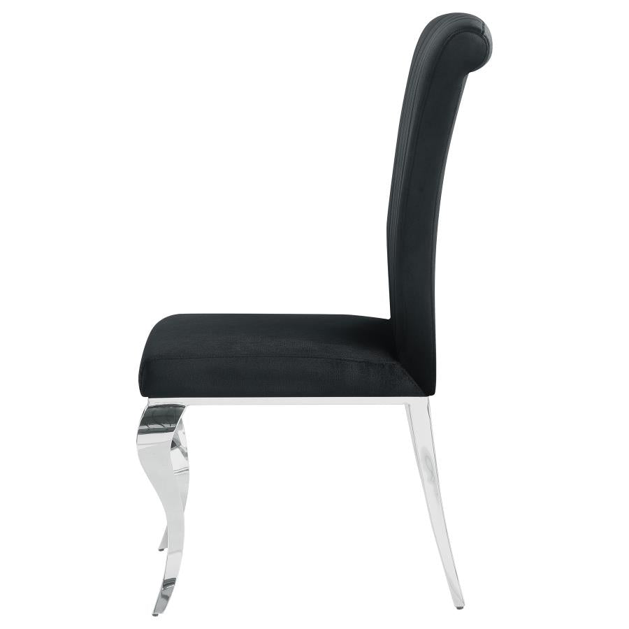 Betty Black Side Chair - furniture place usa