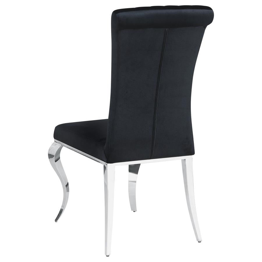 Betty Black Side Chair - furniture place usa