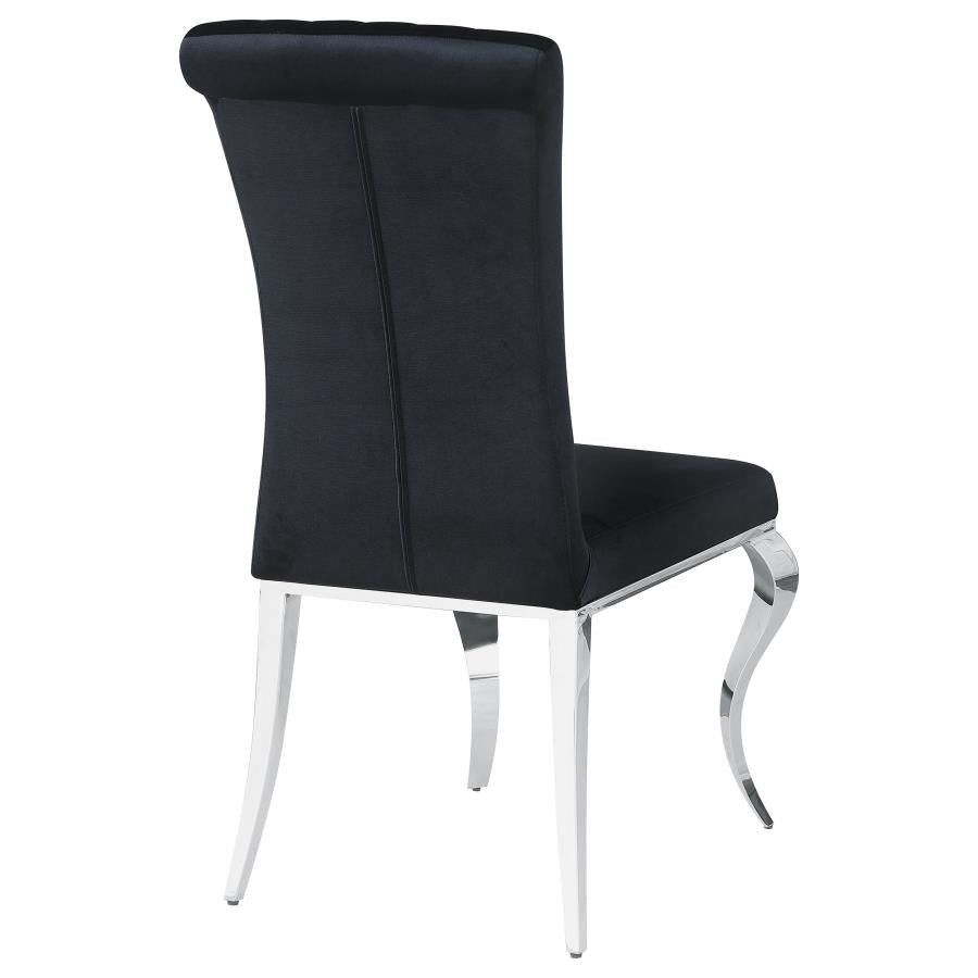 Betty Black Side Chair - furniture place usa