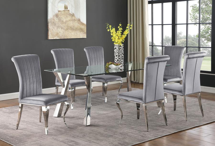 Betty Grey Side Chair - furniture place usa