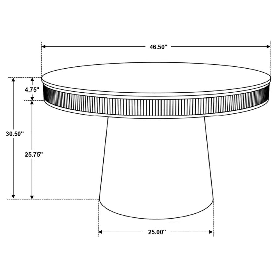 Ortega White Dining Table - furniture place usa