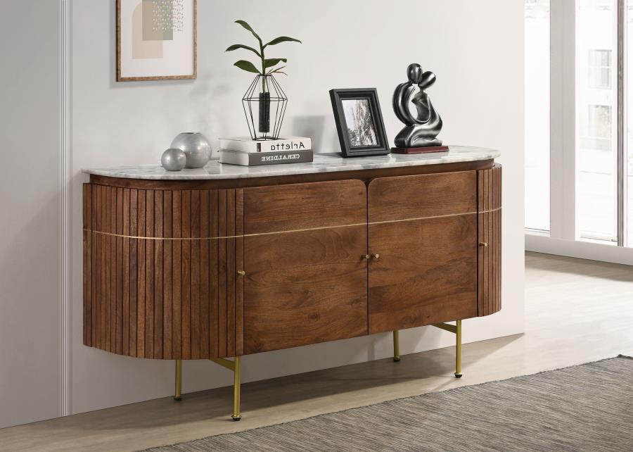 Ortega White Sideboard - furniture place usa