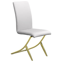 Carmelia White Side Chair - furniture place usa