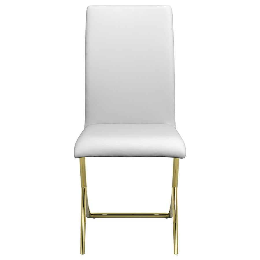 Carmelia White Side Chair - furniture place usa