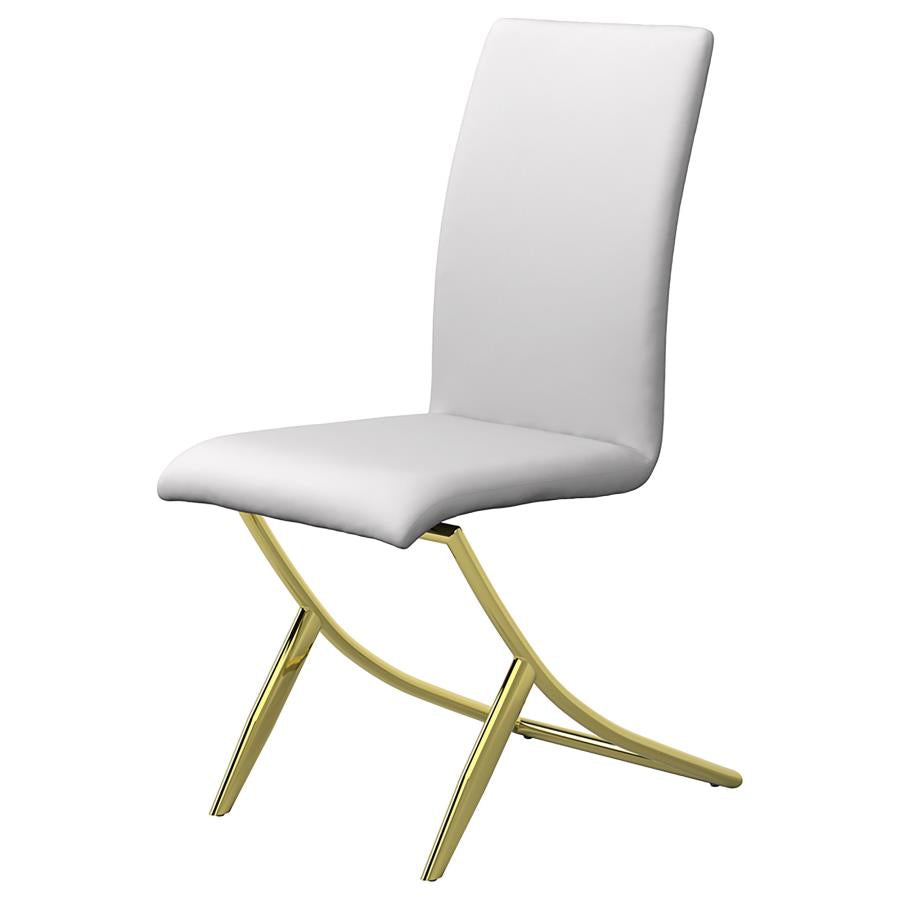 Carmelia White Side Chair - furniture place usa