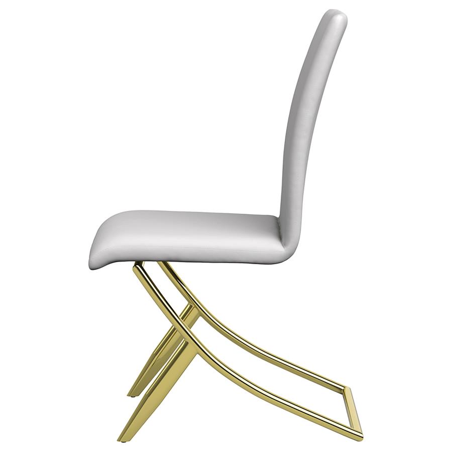 Carmelia White Side Chair - furniture place usa