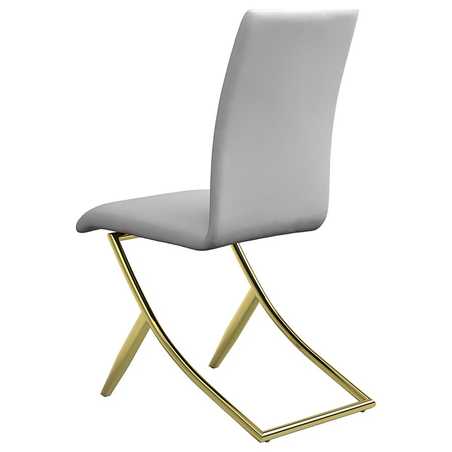 Carmelia White Side Chair - furniture place usa