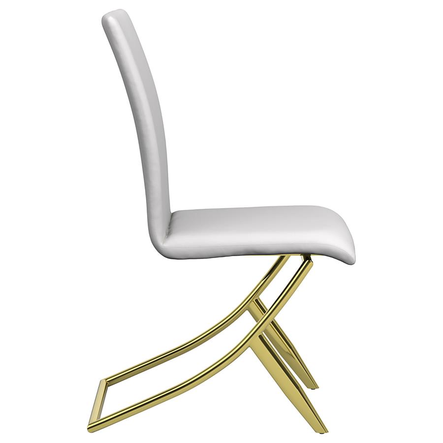 Carmelia White Side Chair - furniture place usa