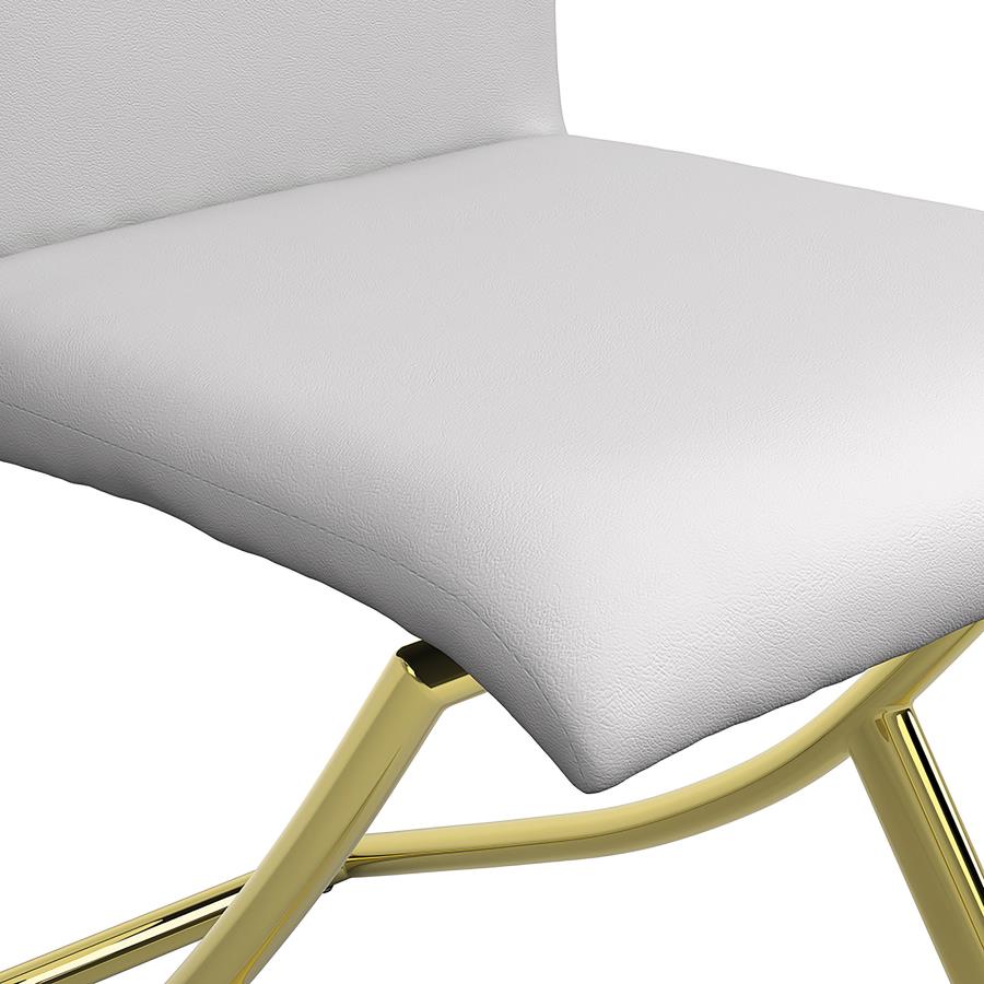 Carmelia White Side Chair - furniture place usa